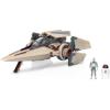 imageSTAR WARS Micro Galaxy Squadron Phantom Shuttle  5Inch Vehicle with Folding Wings and Removable Hatch Plus Two 1Inch Micro Figure AccessoriesVwing Starfighter Armada Edition