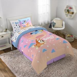 imageJay Franco Star Wars The Mandalorian Hello Grogu 7 Piece Full Size Bed Set  Includes Comforter ampamp Sheet Set  Super Soft Kids Bedding Fade Resistant Microfiber Official Star Wars ProductMulti  Bluey