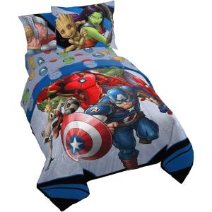 imageJay Franco Star Wars The Mandalorian Hello Grogu 7 Piece Full Size Bed Set  Includes Comforter ampamp Sheet Set  Super Soft Kids Bedding Fade Resistant Microfiber Official Star Wars ProductMulti  Avengers