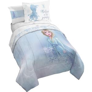 imageJay Franco Star Wars The Mandalorian Hello Grogu 7 Piece Full Size Bed Set  Includes Comforter ampamp Sheet Set  Super Soft Kids Bedding Fade Resistant Microfiber Official Star Wars ProductBlue  Frozen