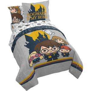 imageJay Franco Star Wars The Mandalorian Hello Grogu 7 Piece Full Size Bed Set  Includes Comforter ampamp Sheet Set  Super Soft Kids Bedding Fade Resistant Microfiber Official Star Wars ProductHarry Potter Charms