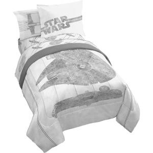 imageJay Franco Star Wars The Mandalorian Hello Grogu 7 Piece Full Size Bed Set  Includes Comforter ampamp Sheet Set  Super Soft Kids Bedding Fade Resistant Microfiber Official Star Wars ProductWhite  Star Wars
