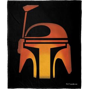 imageNorthwest Star Wars Silk Touch Throw Blanket 50quot x 60quot Art DecoBoba Fett Jack O Lantern