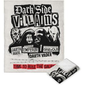 imageNorthwest Star Wars Silk Touch Throw Blanket 50quot x 60quot Art DecoDark Side Villains
