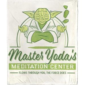 imageNorthwest Star Wars Silk Touch Throw Blanket 50quot x 60quot Art DecoMaster Yoda Meditation Center