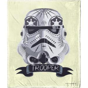 imageNorthwest Star Wars Silk Touch Throw Blanket 50quot x 60quot Art DecoStorm Trooper Decorated Helmet