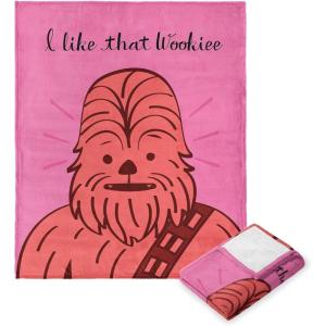 imageNorthwest Star Wars Silk Touch Throw Blanket 50quot x 60quot Art DecoThat Wookie