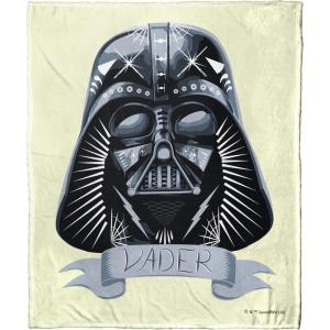imageNorthwest Star Wars Silk Touch Throw Blanket 50quot x 60quot Art DecoVader Decorated Helmet