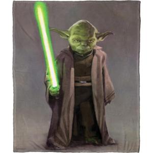 imageNorthwest Star Wars Silk Touch Throw Blanket 50quot x 60quot Art DecoWarrior Yoda