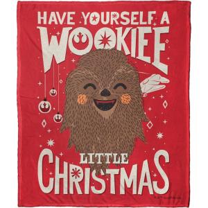 imageNorthwest Star Wars Silk Touch Throw Blanket 50quot x 60quot Art DecoWookie Xmas