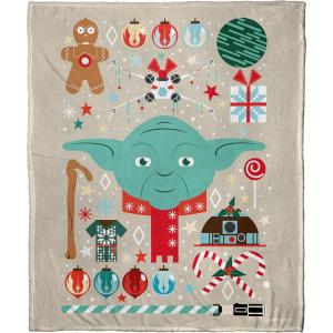 imageNorthwest Star Wars Silk Touch Throw Blanket 50quot x 60quot Art DecoYoda Xmas