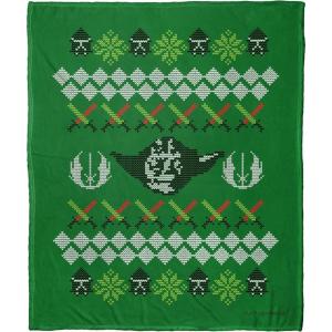imageNorthwest Star Wars Silk Touch Throw Blanket 50quot x 60quot Art DecoYoda Xmas Sweater