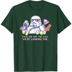 imageStar Wars These Are Not the Eggs Were Looking For Easter TShirtDark Green
