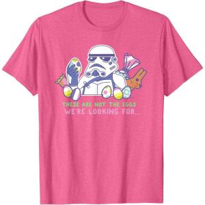 imageStar Wars These Are Not the Eggs Were Looking For Easter TShirtPink Heather