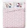 imageJay Franco Star Wars Comic Book Full Size Sheet Set  Super Soft 4 Piece Bedding Set  Kids Microfiber Sheets Includes Reversible Pillow CoversRed  Hello Kitty