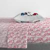 imageJay Franco Star Wars Comic Book Full Size Sheet Set  Super Soft 4 Piece Bedding Set  Kids Microfiber Sheets Includes Reversible Pillow CoversRed  Hello Kitty