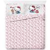 imageJay Franco Star Wars Comic Book Full Size Sheet Set  Super Soft 4 Piece Bedding Set  Kids Microfiber Sheets Includes Reversible Pillow CoversRed  Hello Kitty