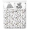 imageJay Franco Star Wars Comic Book Full Size Sheet Set  Super Soft 4 Piece Bedding Set  Kids Microfiber Sheets Includes Reversible Pillow CoversWhite  Star Wars 01