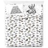 imageJay Franco Star Wars Comic Book Full Size Sheet Set  Super Soft 4 Piece Bedding Set  Kids Microfiber Sheets Includes Reversible Pillow CoversWhite  Star Wars 01