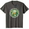 imageStar Wars St Patricks Day Grogu The Lucky Force TShirtAsphalt Grey