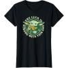 imageStar Wars St Patricks Day Grogu The Lucky Force TShirtBlack