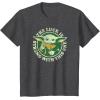 imageStar Wars St Patricks Day Grogu The Lucky Force TShirtDark Heather Grey