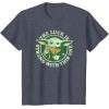 imageStar Wars St Patricks Day Grogu The Lucky Force TShirtHeather Blue