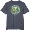 imageStar Wars St Patricks Day Grogu The Lucky Force TShirtHeather Blue