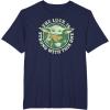imageStar Wars St Patricks Day Grogu The Lucky Force TShirtNavy Blue