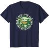 imageStar Wars St Patricks Day Grogu The Lucky Force TShirtNavy Blue
