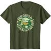 imageStar Wars St Patricks Day Grogu The Lucky Force TShirtOlive Green