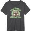 imageStar Wars The Mandalorian Grogu Easter Egg Hunt Champion TShirtDark Heather Grey