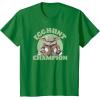 imageStar Wars The Mandalorian Grogu Easter Egg Hunt Champion TShirtKelly Green