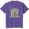 imageStar Wars The Mandalorian Grogu Easter Egg Hunt Champion TShirtPurple Heather