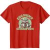 imageStar Wars The Mandalorian Grogu Easter Egg Hunt Champion TShirtRed