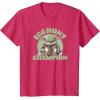 imageStar Wars The Mandalorian Grogu Easter Egg Hunt Champion TShirtRed Heather