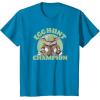 imageStar Wars The Mandalorian Grogu Easter Egg Hunt Champion TShirtSapphire Blue