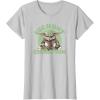 imageStar Wars The Mandalorian Grogu Easter Egg Hunt Champion TShirtSilver Grey