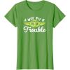 imageStar Wars The Mandalorian St Patricks Day Grogu Trouble TShirtGrass Green