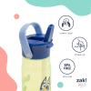 imageZak Designs Harmony Star Wars The Mandalorian Kid Water Bottle for Travel or At Home 14oz Recycled Stainless Steel is LeakProof When Closed and Vacuum Insulated Baby Yoda GroguBluey