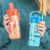 imageZak Designs Harmony Star Wars The Mandalorian Kid Water Bottle for Travel or At Home 14oz Recycled Stainless Steel is LeakProof When Closed and Vacuum Insulated Baby Yoda GroguFlower