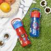 imageZak Designs Harmony Star Wars The Mandalorian Kid Water Bottle for Travel or At Home 14oz Recycled Stainless Steel is LeakProof When Closed and Vacuum Insulated Baby Yoda GroguSonic the Hedgehog