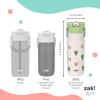 imageZak Designs Harmony Star Wars The Mandalorian Kid Water Bottle for Travel or At Home 14oz Recycled Stainless Steel is LeakProof When Closed and Vacuum Insulated Baby Yoda GroguMinecraft