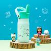 imageZak Designs Harmony Star Wars The Mandalorian Kid Water Bottle for Travel or At Home 14oz Recycled Stainless Steel is LeakProof When Closed and Vacuum Insulated Baby Yoda GroguGabbys Dollhouse