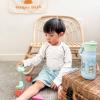imageZak Designs Harmony Star Wars The Mandalorian Kid Water Bottle for Travel or At Home 14oz Recycled Stainless Steel is LeakProof When Closed and Vacuum Insulated Baby Yoda GroguBluey Bluey  Bingo  Muffin