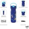 imageZak Designs Harmony Star Wars The Mandalorian Kid Water Bottle for Travel or At Home 14oz Recycled Stainless Steel is LeakProof When Closed and Vacuum Insulated Baby Yoda GroguSonic  Friends