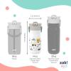 imageZak Designs Harmony Star Wars The Mandalorian Kid Water Bottle for Travel or At Home 14oz Recycled Stainless Steel is LeakProof When Closed and Vacuum Insulated Baby Yoda GroguCar