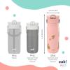 imageZak Designs Harmony Star Wars The Mandalorian Kid Water Bottle for Travel or At Home 14oz Recycled Stainless Steel is LeakProof When Closed and Vacuum Insulated Baby Yoda GroguDisney Princess Ariel  Aurora  Belle  Cinderella  Jasmine  Moana  Rapunzel  Tiana