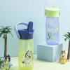 imageZak Designs Harmony Star Wars The Mandalorian Kid Water Bottle for Travel or At Home 14oz Recycled Stainless Steel is LeakProof When Closed and Vacuum Insulated Baby Yoda GroguBluey