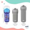 imageZak Designs Harmony Star Wars The Mandalorian Kid Water Bottle for Travel or At Home 14oz Recycled Stainless Steel is LeakProof When Closed and Vacuum Insulated Baby Yoda GroguMarvel Spidey and His Amazing Friends